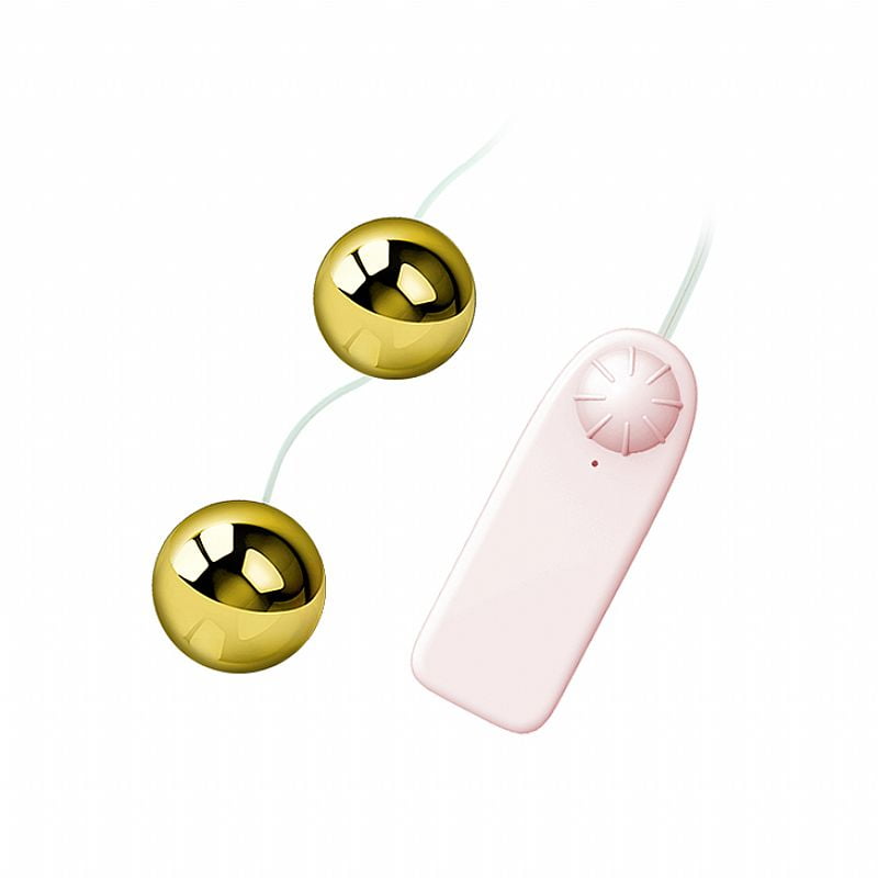 GOLDEN DUO BALL - BOLAS DUPLAS COM VIBRADOR 