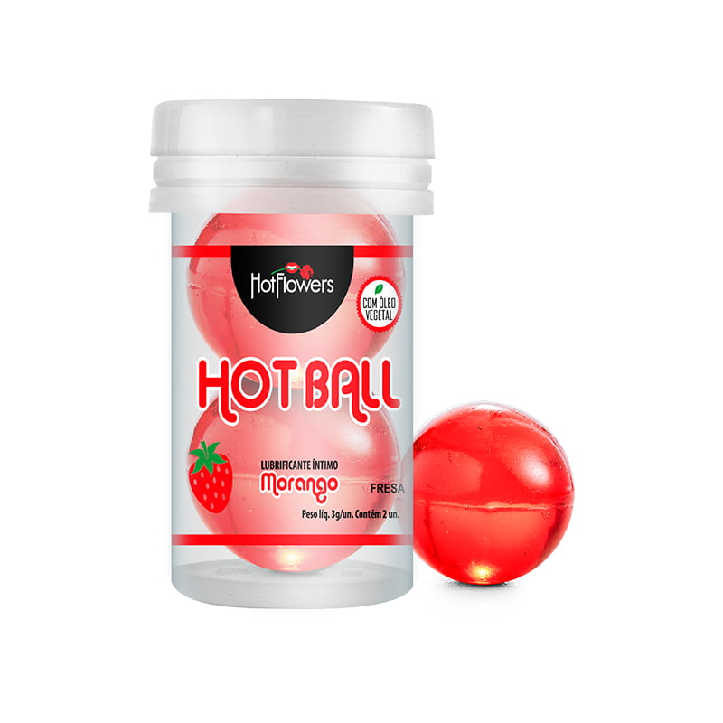 BOLINHA BEIJÁVEL - HOT BALL - MORANGO