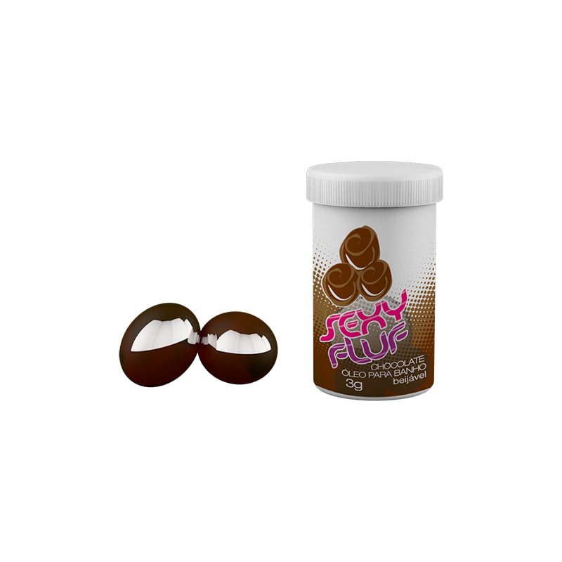 BOLINHA BEIJÁVEL - SEXY FLUF - CHOCOLATE - 3G