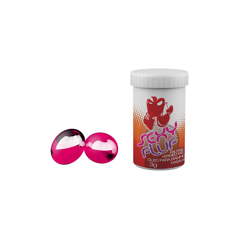 BOLINHA BEIJÁVEL - SEXY FLUF -FRUTAS VERMELHAS- 3G