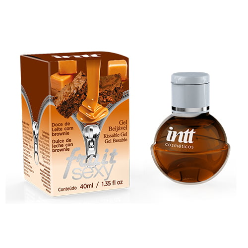 GEL BEIJÁVEL - FRUIT SEXY DOCE DE LEITE COM BROWNIE - 40ML