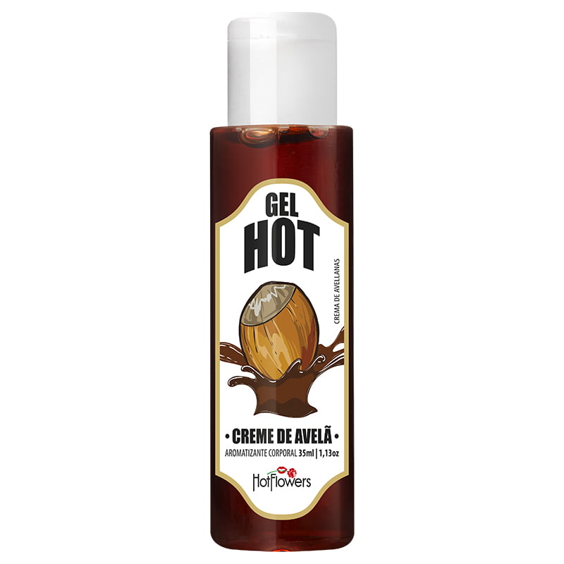 GEL BEIJÁVEL - HOT - SABOR CREME DE AVELÃ