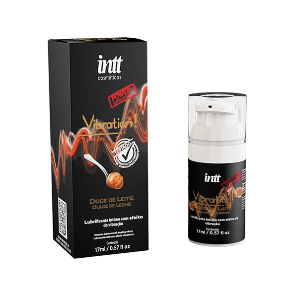 GEL ELETRIZANTE BEIJÁVEL - VIBRATION DOCE DE LEITE POWER - 17ML 