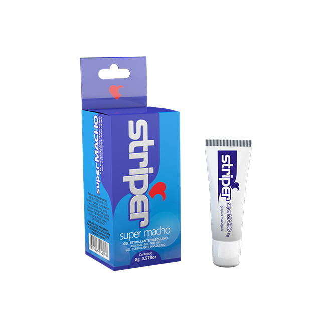 GEL EXCITANTE MASCULINO - STRIPER SUPER MACHO - 8G 