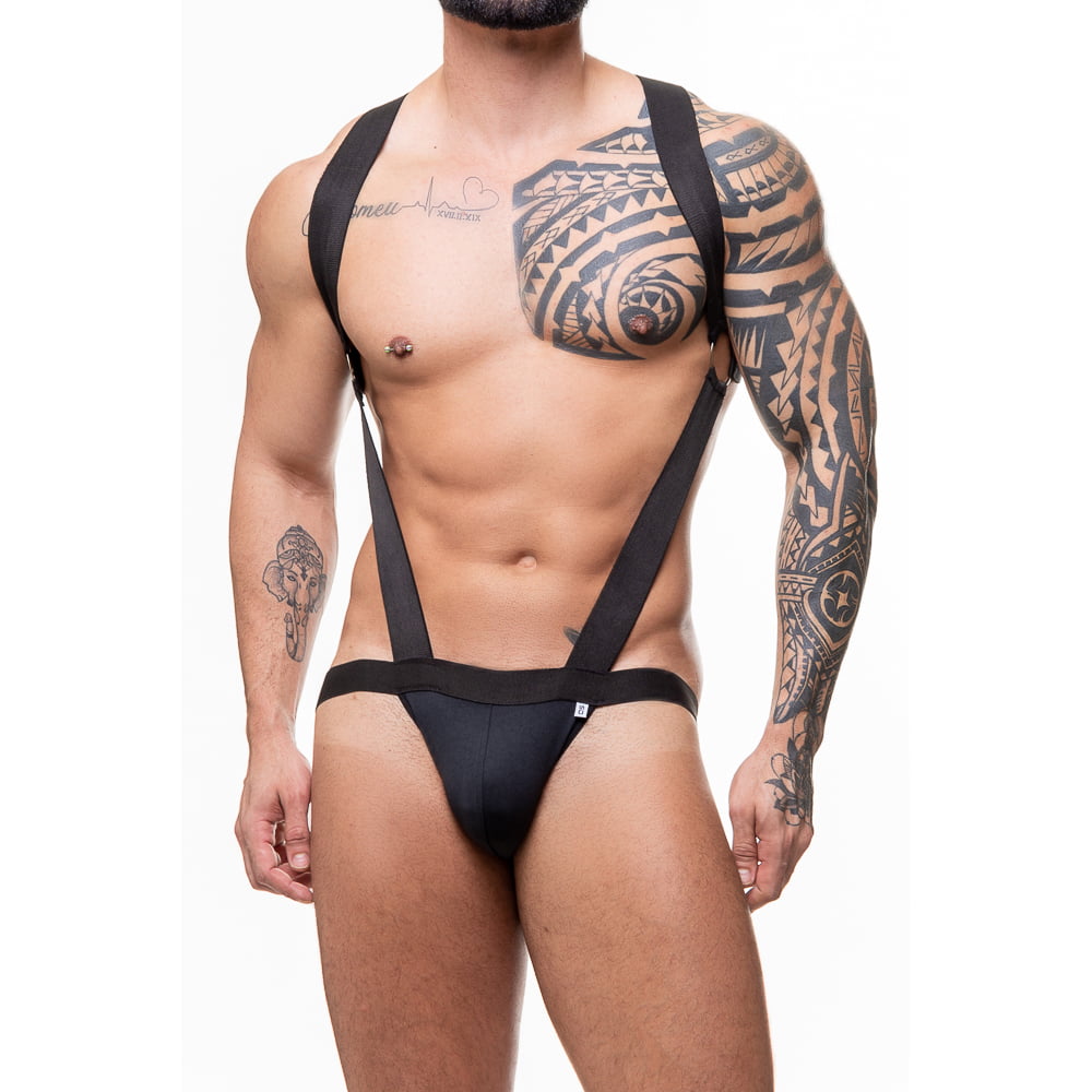 BODY HARNESS EM SUPLEX PRETO