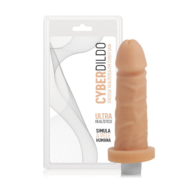 PRÓTESE - CYBER SKIN COM VIBRADOR - MARTES - 13,5X3,5CM 