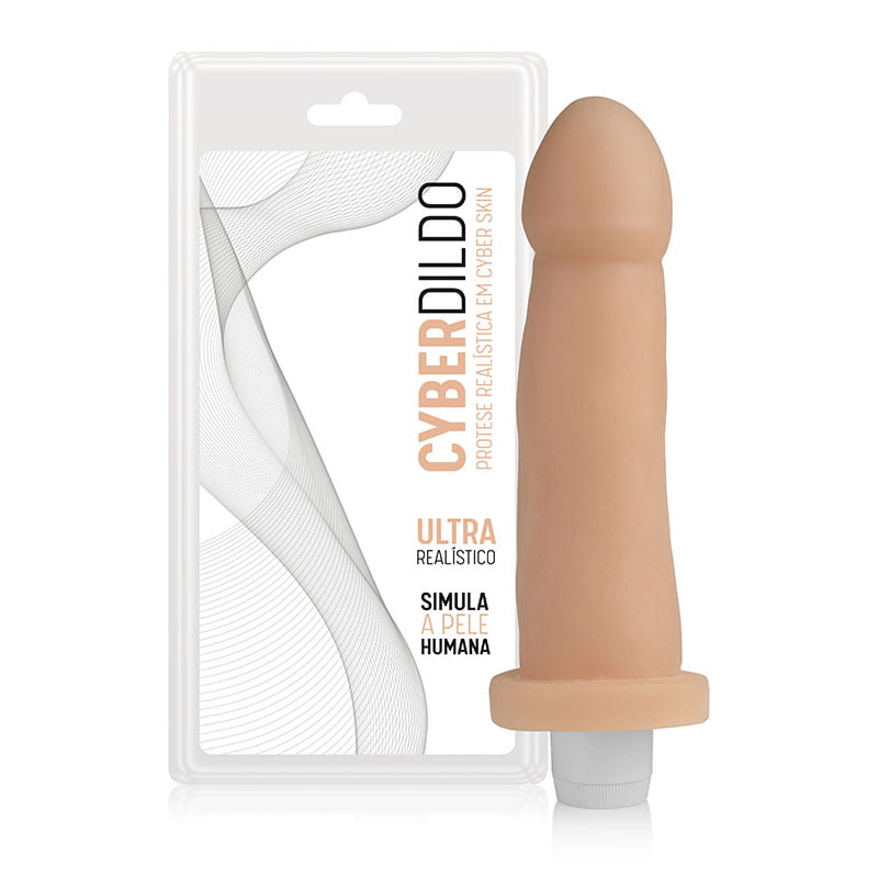 PRÓTESE - CYBER SKIN COM VIBRADOR - R2 - 17X4CM