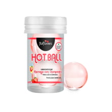 BOLINHA BEIJÁVEL - HOT BALL - MORANGO COM CHAMPANHE