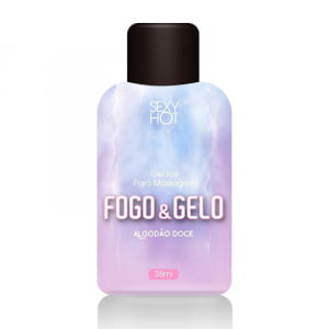 GEL BEIJÁVEL - FOGO E GELO - ALGODÃO DOCE - 38 ML