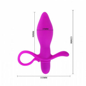 PLUG ANAL VIBRATÓRIO - TAYLOR - PURO SILICONE