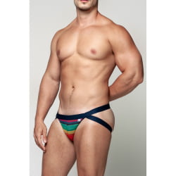 JOCKSTRAP ARCO-ÍRIS TULE COM FORRO