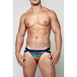JOCKSTRAP ARCO-ÍRIS TULE COM FORRO