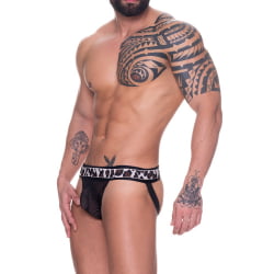 JOCKSTRAP ARRASTAO PRETO COM ELÁSTICO ONÇA