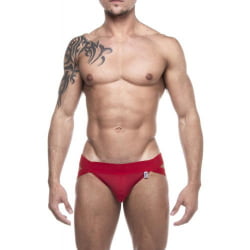 JOCKSTRAP EM SUPLEX VERMELHO COM FAIXA DUPLA