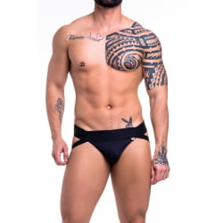 JOCKSTRAP FIO 4 TIRAS PRETO SUPLEX