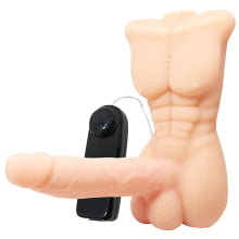 MASTURBADOR FEMININO - BIGGER MAN - COM PÊNIS E VIBRADOR