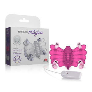 MASSAGEADOR FEMININO - BORBOLETA MÁGICA - ROSA