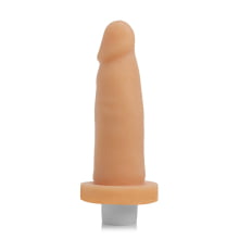 PRÓTESE - CYBER SKIN COM VIBRADOR - 6 REAL - 14,5X4CM