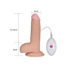 PRÓTESE REALÍSTICA - THE ULTRA SOFT DUDE - COM VIBRADOR - 20CM