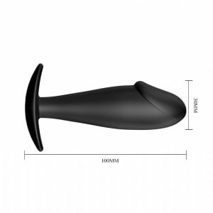 PLUG ANAL - SILICONE - FORMATO DE PÊNIS