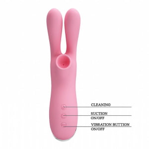 VIBRADOR - DUPLA ESTIMULAÇÃO - RECARREGÁVEL - SUGA E VIBRA - RALAP