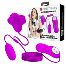 VIBRADOR BULLET - 2EM1 COM PULSAÇÃO E CONTROLE REMOTO