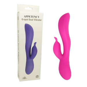 VIBRADOR RECARREGÁVEL - APPETENCY - DUPLA ESTIMULAÇÃO