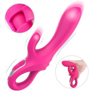 VIBRADOR RECARREGÁVEL - DAGGERS - DUPLA ESTIMULAÇÃO