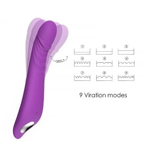 VIBRADOR RECARREGÁVEL - PONTO G - ARES 