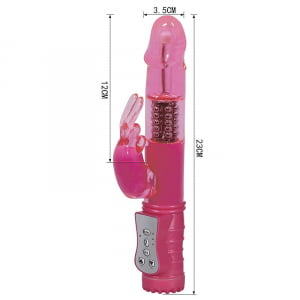 VIBRADOR RECARREGÁVEL - RABBIT LISO - ROTATIVO 