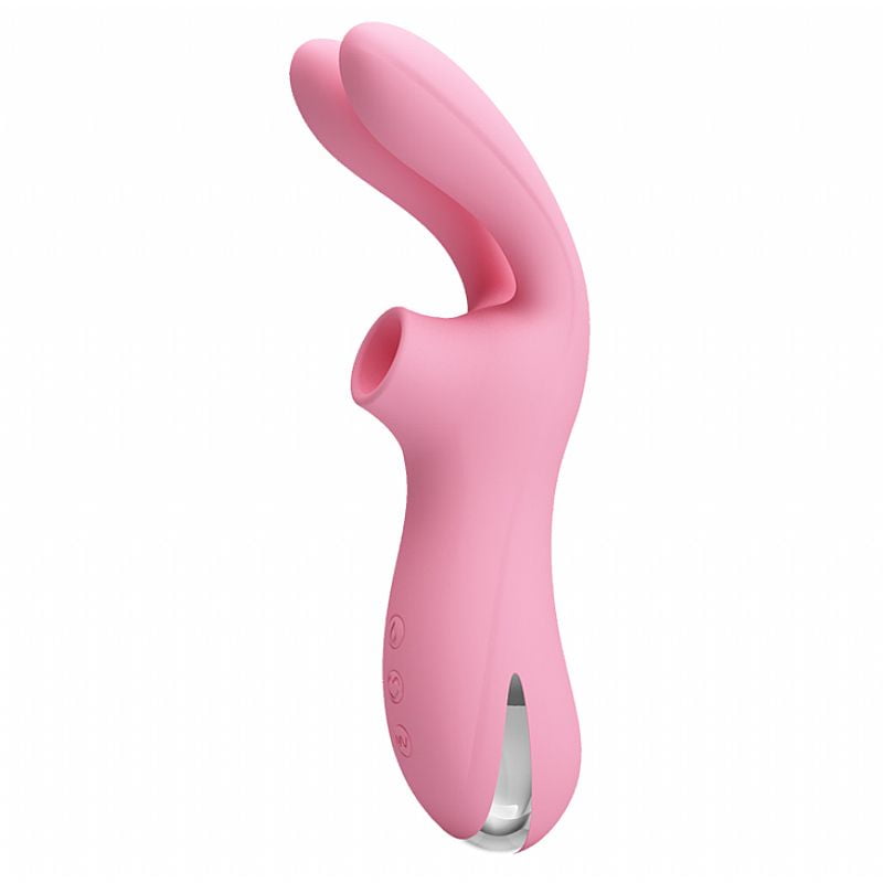 VIBRADOR - DUPLA ESTIMULAÇÃO - RECARREGÁVEL - SUGA E VIBRA - RALAP